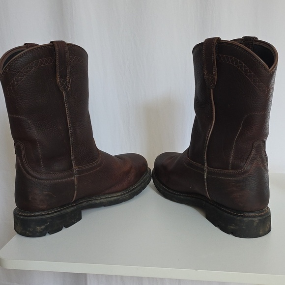 Ariat Mens Brown Waterproof Work Boots.  Size 12EE main image 9